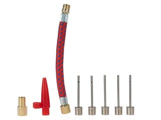 GEKO Zestaw końcówek do pompki - igła, wężyk, adapter 8el. (40/500) G01268