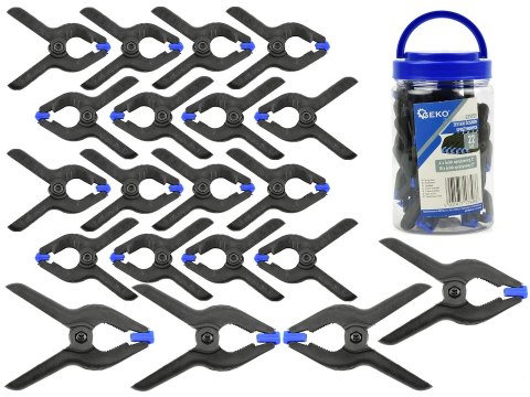 GEKO Zestaw ścisków sprężynowych 22el. (24) G29929