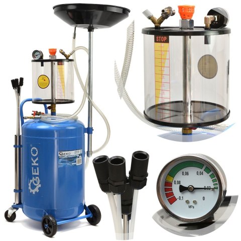 GEKO Zlewarka wysysarka oleju 80l (1/2cz.) G02120