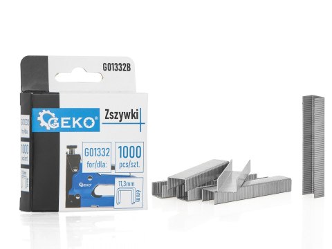 GEKO Zszywki Typ G 1.2x11.3mm 6mm 1000szt. (200) G01332B