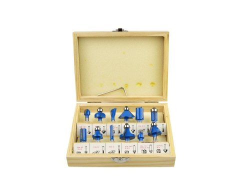 GEKO Frezy kształtowe do drewna 12 el./6mm/ (40) G01201