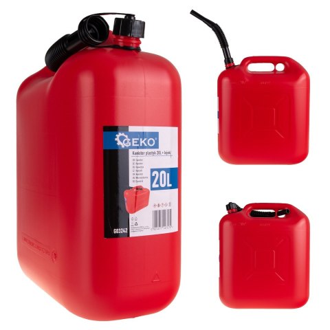 GEKO Kanister plastikowy 20L + lejek (2) G03242