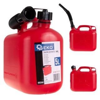 GEKO Kanister plastikowy 5L + lejek (3) G03240