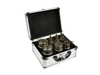 GEKO Kpl. otwornic widiowych do metalu z wiertłem tytanowym 10szt. 16-53mm (10) G40202