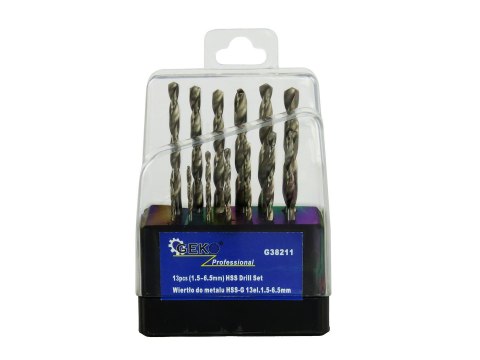 GEKO Kpl.wierteł srebrnych do met.GEKO 1,5-6,5/13szt(25/100) G38211
