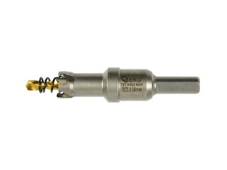 GEKO Otwornica widiowa - koronka do metalu 16mm z wiertłem tytanowym (100) G39680