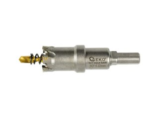 GEKO Otwornica widiowa - koronka do metalu 22mm z wiertłem tytanowym (100) G39683