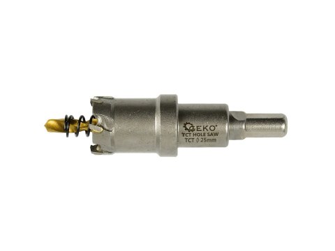 GEKO Otwornica widiowa - koronka do metalu 25mm z wiertłem tytanowym (100) G39684