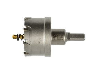 GEKO Otwornica widiowa - koronka do metalu 53mm z wiertłem tytanowym (60) G39690