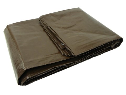 GEKO Plandeka 4x5m extra gruba/brązowa 200G (4) G70721