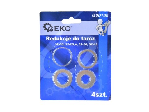 GEKO Redukcje do tarcz 4szt.(32-30;32-25,4;32-20;32-16) (500) G00195