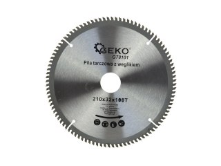 GEKO Tarcza do aluminium z widią 210mmx100Tx32mm + zestaw redukcji (25/50) G78101