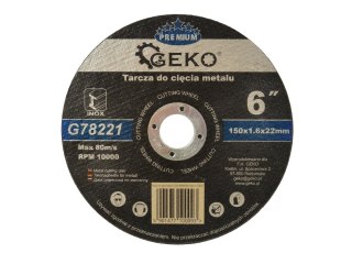GEKO Tarcza do cięcia metalu GEKO PREMIUM 150x1.6 Inox (5/25/200) G78221