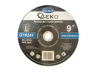 GEKO Tarcza do cięcia metalu GEKO PREMIUM 230x1.6 Inox (5/25/100) G78241