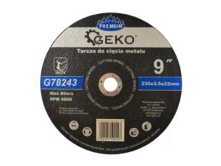 GEKO Tarcza do cięcia metalu GEKO PREMIUM 230x2.5 Inox (5/25/100) G78243