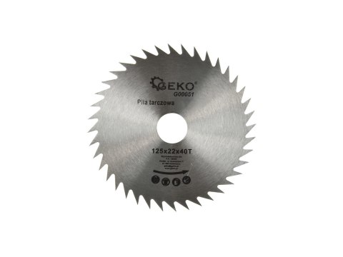 GEKO Tarcza do drewna 125x22x40T b/w (200) G00051