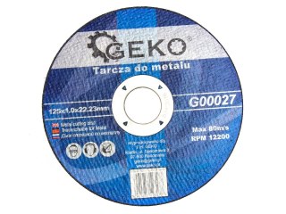 GEKO Tarcza do metalu 125x1.0 GEKO (10/50/400) G00027
