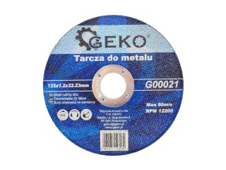 GEKO Tarcza do metalu 125x1,2 GEKO (10/50/400) G00021