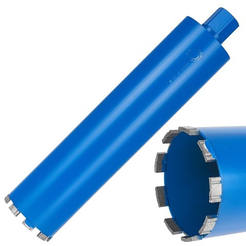 GEKO Wiertło diamentowe koronowe do wiertnicy na sucho i mokro 102x10x450mm 9T 1.1/4" (5) G65214