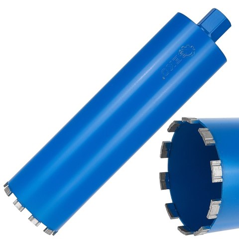 GEKO Wiertło diamentowe koronowe do wiertnicy na sucho i mokro 122x10x450mm 10T 1.1/4" (5) G65216