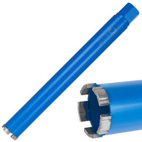 GEKO Wiertło diamentowe koronowe do wiertnicy na sucho i mokro 52x10x450mm 5T 1.1/4" (10) G65210