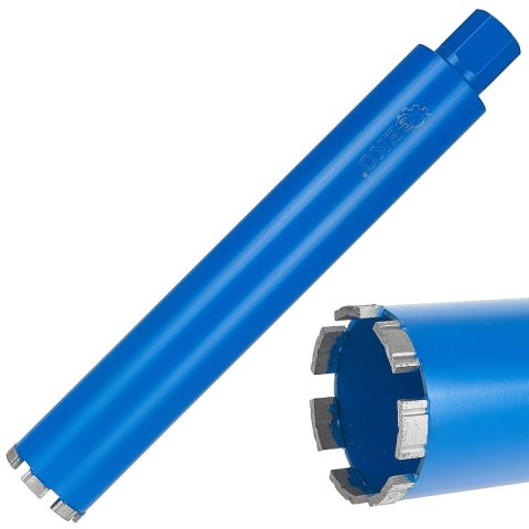 GEKO Wiertło diamentowe koronowe do wiertnicy na sucho i mokro 72x10x450mm 7T 1.1/4" (10) G65212