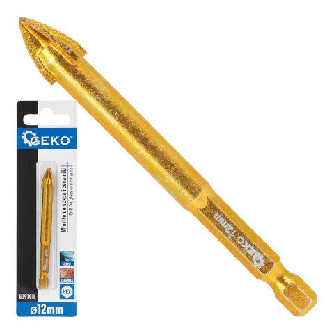 GEKO Wiertło do szkła i ceramiki HEX 12mm (500) G39701L
