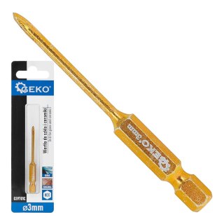 GEKO Wiertło do szkła i ceramiki HEX 3mm (500) G39701C
