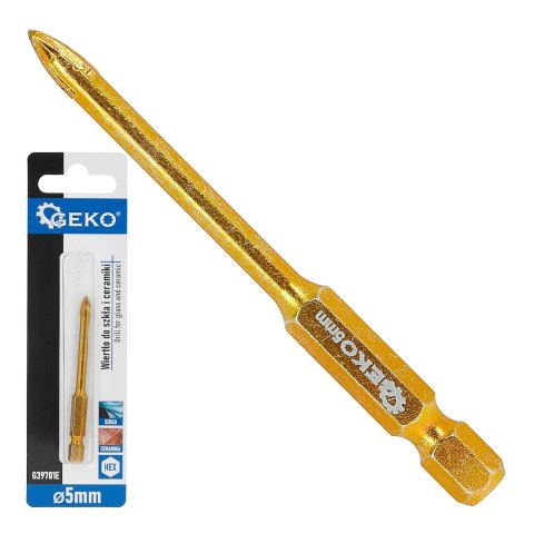 GEKO Wiertło do szkła i ceramiki HEX 5mm (500) G39701E