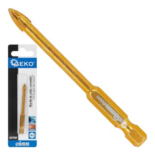 GEKO Wiertło do szkła i ceramiki HEX 6mm (500) G39701F