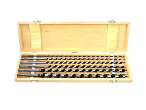 GEKO Zestaw 6szt.wierteł do drewna 6-18/460mm drewn.walizka(10) G38121