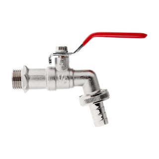 GEKO Zestaw - kran 1/2" z wyjściem na GZ 3/4" + wtyk na wąż 1/2" - mauser (50) G70187