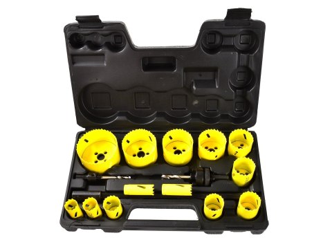 GEKO Zestaw otwornic Bimetal do metalu i drewna 17el. plastic box (5/10) G39998