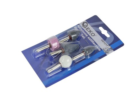 GEKO Kamienie szlifierskie 6mm 5el. (1/20/80/120) G01211