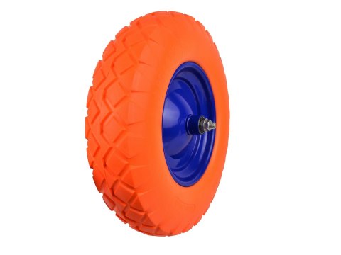 GEKO Koło do taczki 4.00-8 pełne PU orange/(5) G71024