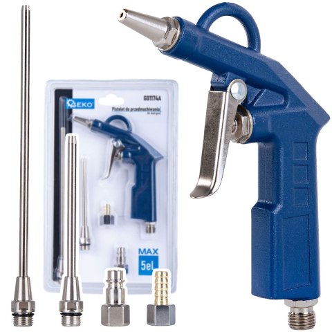 GEKO Pistolet MAX do przedmuchiwania z końcówkami 5el.(25/50) G01174A