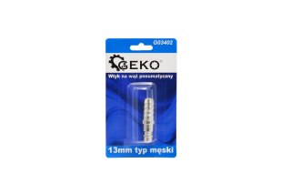 GEKO Wtyk na wąż pneumatyczny 13mm typ męski (blister) (10/100) G03402