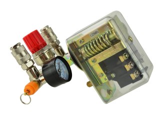 GEKO Wyłącznik ciśnieniowy presostat reduktor/2 zegary/ 400V(50) G80324