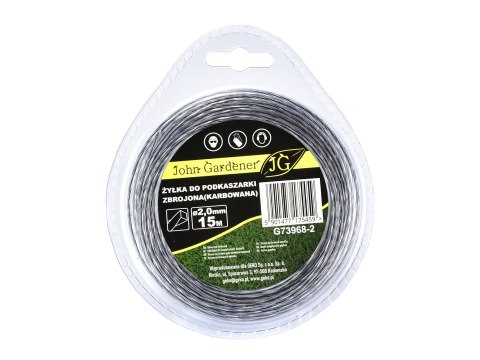 GEKO Żyłka do podkaszarki zbrojona(karbowana) 2,0mmx15m (10/120) G73968-2