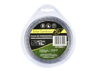 GEKO Żyłka do podkaszarki zbrojona(karbowana) 2,7mmx15m (10/80) G73968-1