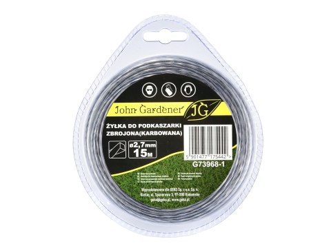 GEKO Żyłka do podkaszarki zbrojona(karbowana) 2,7mmx15m (10/80) G73968-1