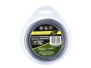 GEKO Żyłka do podkaszarki zbrojona(kwadrat) 2,0mmx15m (10/120) G73964-2