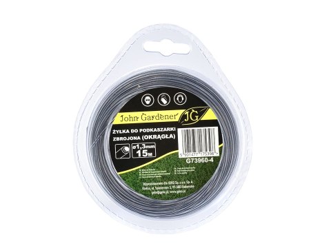 GEKO Żyłka do podkaszarki zbrojona(okrągła) 1,3mmx15m (10/120) G73960-4