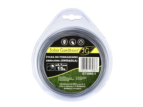 GEKO Żyłka do podkaszarki zbrojona(okrągła) 2,7mmx15m (10/80) G73960-1