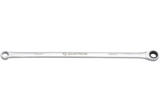 Quatros Klucz oczkowy bardzo długi z grzechotką 90 zębów 10mm 292mm QS50465A-10