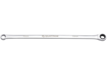 Quatros Klucz oczkowy bardzo długi z grzechotką 90 zębów 10mm 292mm QS50465A-10