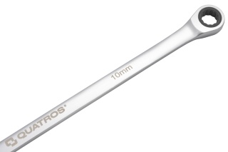 Quatros Klucz oczkowy bardzo długi z grzechotką 90 zębów 10mm 292mm QS50465A-10