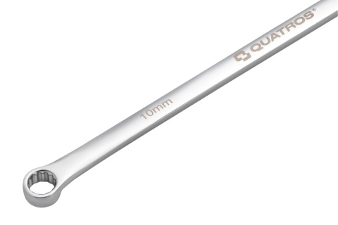 Quatros Klucz oczkowy bardzo długi z grzechotką 90 zębów 10mm 292mm QS50465A-10