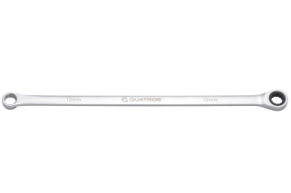 Quatros Klucz oczkowy bardzo długi z grzechotką 90 zębów 12mm 327mm QS50465A-12