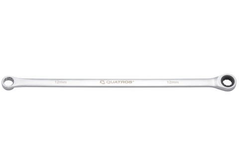 Quatros Klucz oczkowy bardzo długi z grzechotką 90 zębów 12mm 327mm QS50465A-12